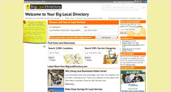 Desktop Screenshot of biglocaldirectory.com