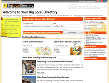 Tablet Screenshot of biglocaldirectory.com